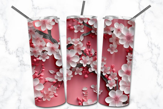 Cherry Blossom 20oz tumbler