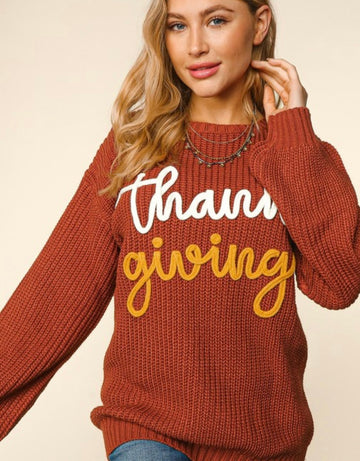 Thanksgiving Pumpkin Sweater
